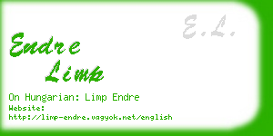 endre limp business card